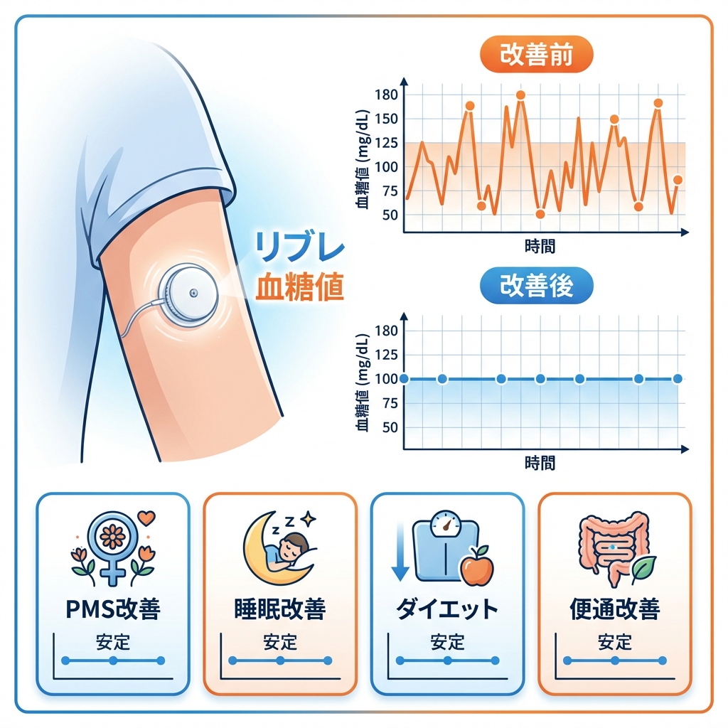 前橋で血糖値コントロールを体質改善から支える｜リブレ2×予防医療｜体質改善サロンhana